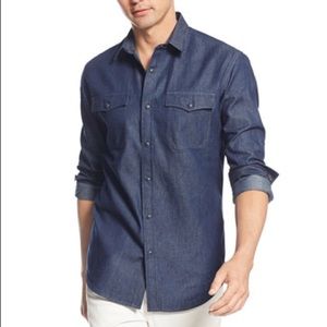 Classic button up denim shirt